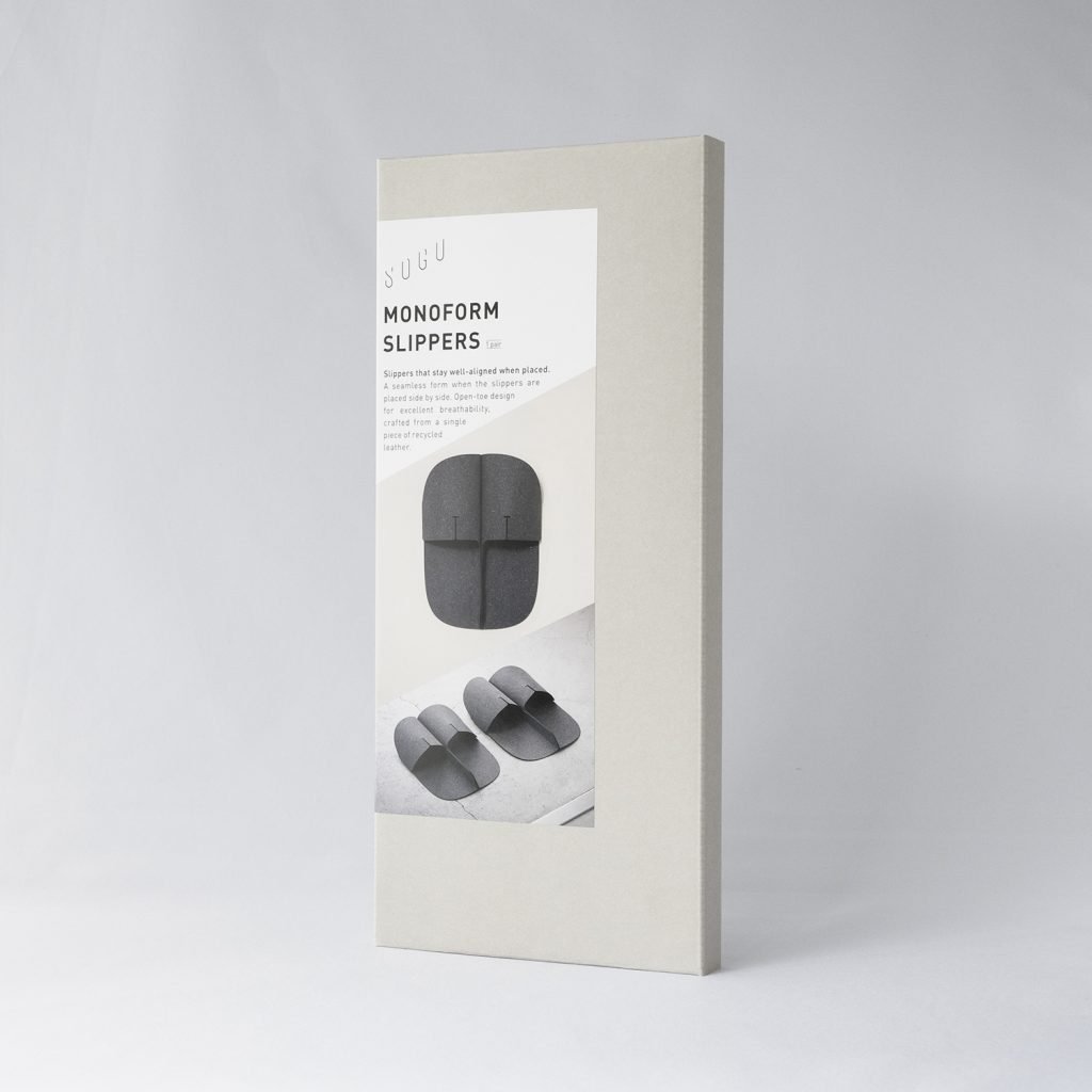 SOGUモノファルムスリッパのパッケージ